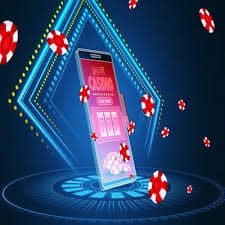 Ilustrasi permainan sportsbook dan kasino di perangkat mobile playerslot88